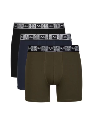 Foto van product 19V69 ITALIA Boxershorts 'Francesco' navy / olijfgroen / zwart / wit