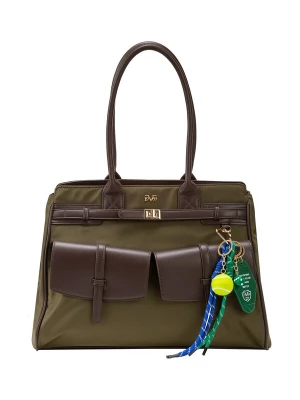 Foto van product 19V69 ITALIA Handtas 'Lierna' chocoladebruin / olijfgroen