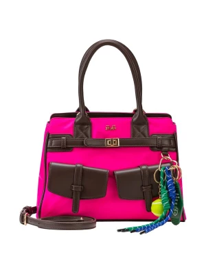 Foto van product 19V69 ITALIA Handtas 'Lucca' chocoladebruin / pink