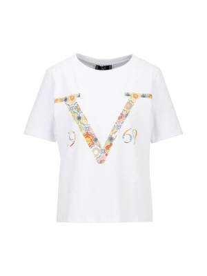 Foto van product 19V69 ITALIA Shirt lichtblauw / geel / oranje / wit