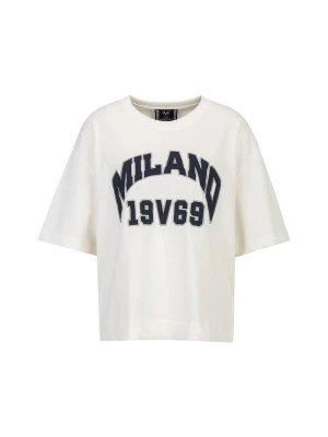 Foto van product 19V69 ITALIA Shirt 'Petonia College' crème / donkerblauw / grijs