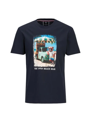 Foto van product 19V69 ITALIA Shirt 'Rafael' navy / lichtblauw / mokka / donkergeel
