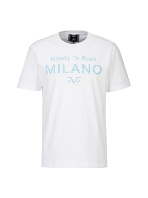 Foto van product 19V69 ITALIA Shirt 'Rafael Ready To Rock' lichtblauw / wit