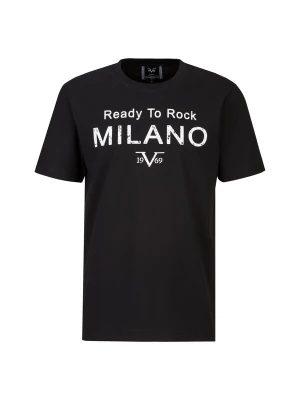 Foto van product 19V69 ITALIA Shirt 'Rafael Ready To Rock' zwart / wit