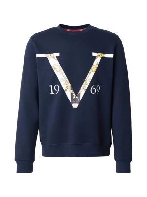 Foto van product 19V69 ITALIA Sweatshirt 'Nico Old Baroque' navy / lichtgeel / zwart / wit
