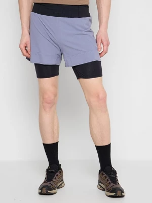 Foto van product 2-in-1 short Salomon blauw