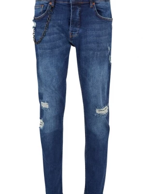 Foto van product 2Y Premium Jeans donkerblauw / wit