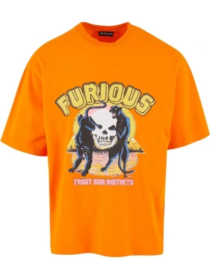 Foto van product 2Y Studios Shirt 'Furios' limoen / mandarijn / zwart / wit