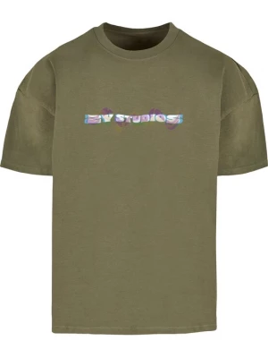 Foto van product 2Y Studios Shirt 'Wavy' azuur / olijfgroen / lavendel / wit