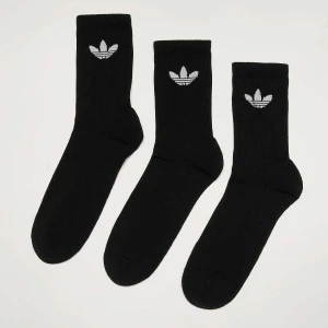 Foto van product 3 PACK - Trefoil Cushion Crew Socken adidas Originals zwart