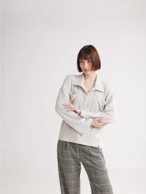 Foto van product 4TAILORS Top 'Winter' lichtgrijs