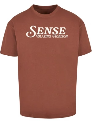 Foto van product 9N1M SENSE Shirt 'Blazing Horizon' roestbruin / wit