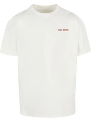 Foto van product 9N1M SENSE Shirt 'Cocktail Club' ecru / karmijnrood