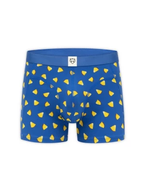 Foto van product A-dam Boxershorts 'Blue Pineapple Juice' blauw / lichtbruin / lichtgeel