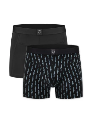 Foto van product A-dam Boxershorts lichtblauw / zwart