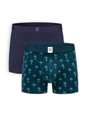 Foto van product A-dam Boxershorts nachtblauw / cyaan blauw