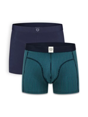 Foto van product A-dam Boxershorts navy / smaragd / zwart