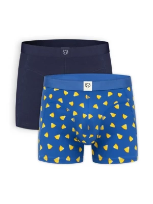 Foto van product A-dam Boxershorts 'Pineapple Juicy' blauw / navy / bruin / geel