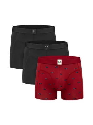 Foto van product A-dam Boxershorts rood / zwart