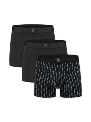 Foto van product A-dam Boxershorts 'Trouts' opaal / zwart