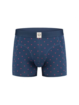 Foto van product A-dam Boxershorts 'Valentijn' nachtblauw / rood