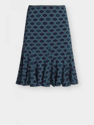Foto van product A-lijn rok ANDIATA donkerblauw