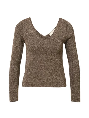 Foto van product A LOT LESS Trui 'Nina' donkerbruin / goud