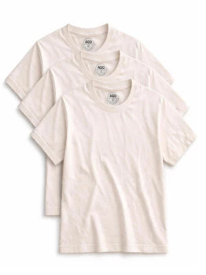 Foto van product A Question Of (AQO) Shirt '3 Pack Anders Tee' offwhite