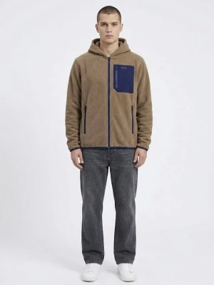 Foto van product A Question Of (AQO) Tussenjas 'David Micro Fleece Hoodie' bruin