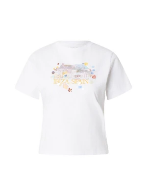 Foto van product Abercrombie & Fitch Shirt ' SKIMMING IBIZA CITYSCAPE' blauw / geel / pink / wit