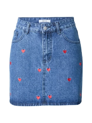 Foto van product ABOUT YOU Rok 'Leandra' blauw denim / karmijnrood