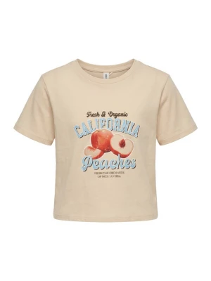 Foto van product ABOUT YOU Shirt 'Ava' beige / lichtblauw / oranje / wit