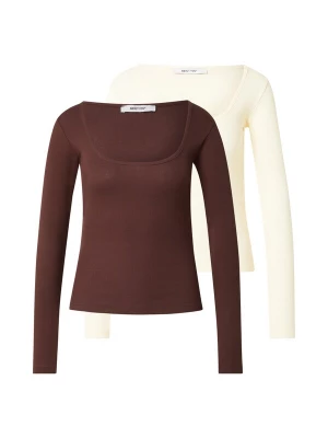 Foto van product ABOUT YOU Shirt 'Liane' donkerbruin / pasteelgeel