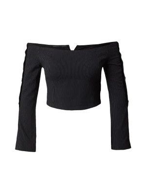 Foto van product ABOUT YOU x Toni Garrn Top 'Camilla' grijs / zwart