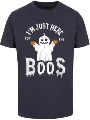Foto van product ABSOLUTE CULT Shirt 'Halloween - Boos' nachtblauw / oranje / wit
