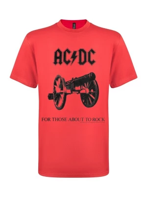 Foto van product AC / DC Shirt 'AC / DC For Those about to rock red mens t-shirt' rood AC/DC