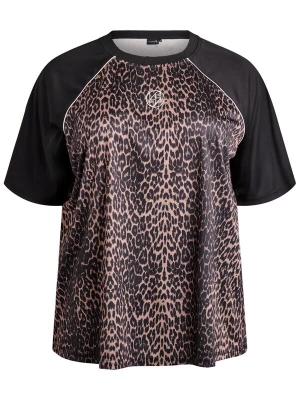 Foto van product Active by Zizzi Functioneel shirt 'Anicola' bruin / donkerbruin / zwart