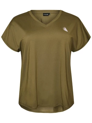 Foto van product Active by Zizzi Shirt 'Abasic' olijfgroen