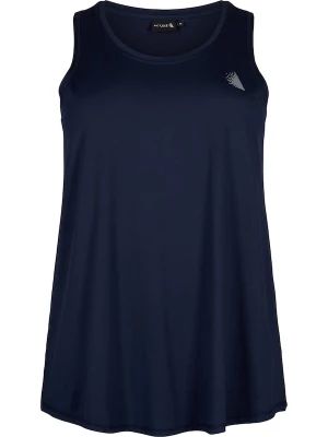 Foto van product Active by Zizzi Sporttop 'ABASIC' nachtblauw / lichtgrijs