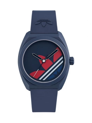 Foto van product ADIDAS ORIGINALS Analoog horloge 'PROJECT THREE' navy / lichtrood / wit