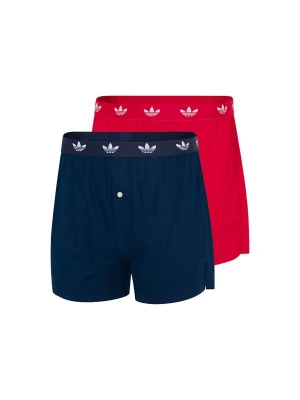 Foto van product ADIDAS ORIGINALS Boxershorts ' Comfort Cotton Woven ' donkerblauw / knalrood