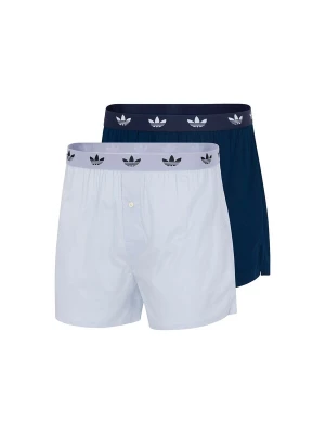 Foto van product ADIDAS ORIGINALS Boxershorts ' Comfort Cotton Woven ' donkerblauw / wit