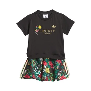 Foto van product ADIDAS ORIGINALS Jurk 'Adidas Originals x Liberty London' goud / smaragd / rood / zwart