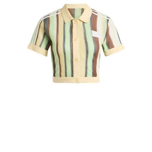 Foto van product ADIDAS ORIGINALS Shirt 'Glow' lichtbruin / pasteelgeel / grijs / pastelgroen