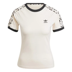 Foto van product ADIDAS ORIGINALS Shirt 'Leopard 3-Stripes' beige / zwart / offwhite