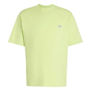 Foto van product ADIDAS ORIGINALS Shirt 'Trefoil Essentials' citroen / lichtgrijs