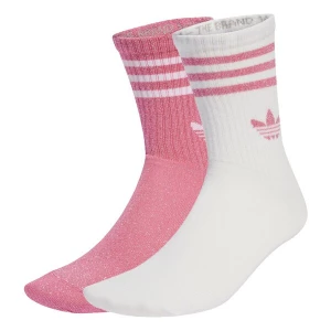 Foto van product ADIDAS ORIGINALS Sokken '3-Stripes Glitter Crew 2 Pairs' pink / wit