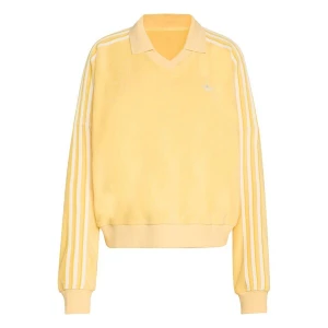 Foto van product ADIDAS ORIGINALS Sweatshirt 'TERRY TOWEL V NECK LONG SLEEVES Polo' geel / wit