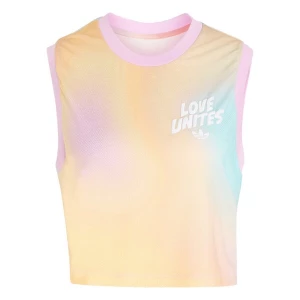 Foto van product ADIDAS ORIGINALS Top 'Pride' turquoise / honing / rosa / wit