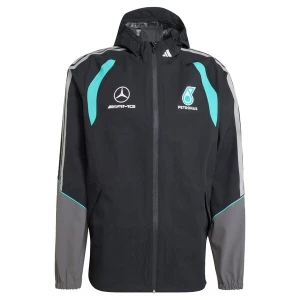 Foto van product ADIDAS PERFORMANCE Functionele jas 'Mercedes-AMG Petronas Formel 1 Team Mechanics' turquoise / grijs / zwart